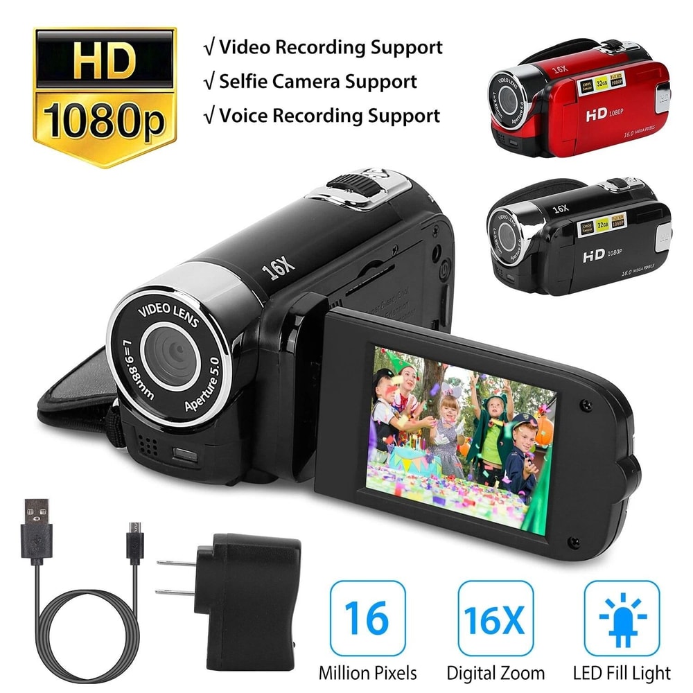 Digital Video Camera 16x Zoom HD Kids Camcorder YouTube Vlogging Camera Perfect For Children Vloggi 11
