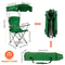 Heavy Duty Outdoor Beach Chair Green Folding Camping Chair With Canopy Shade Comfortable Portable 7
