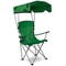 Heavy Duty Outdoor Beach Chair Green Folding Camping Chair With Canopy Shade Comfortable Portable 11