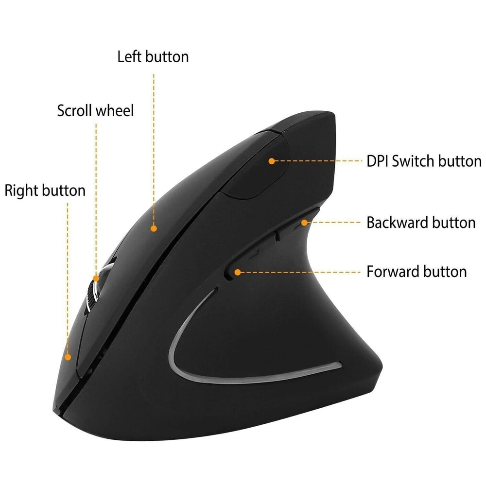 Ergonomic Wireless Mouse Optical Vertical Mice 2