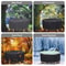 Waterproof Patio Round Furniture Cover Windproof Table Chair Set Covers Portable For All Seasons 4