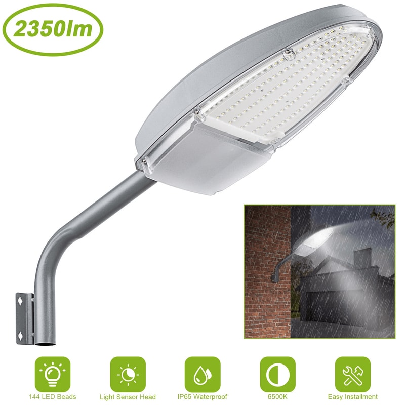 Waterproof Outdoor LED Street Light Dusk To Dawn Sensor Security Lighting For Home And Commercial 1