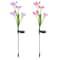 Outdoor Garden Stake Solar Lily Flower Lights LED Landscape Decor Lamp For Elegant Garden Lighting 9