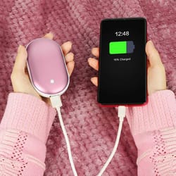 usb power bank electric pocket heater warmer, rechargeable hand warmers, stay warm anywhere, portable & convenient