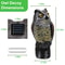 Solar Powered Fake Owl Scarecrow WFlashing Eye Sound Garden Outdoor Bird Repellent 7