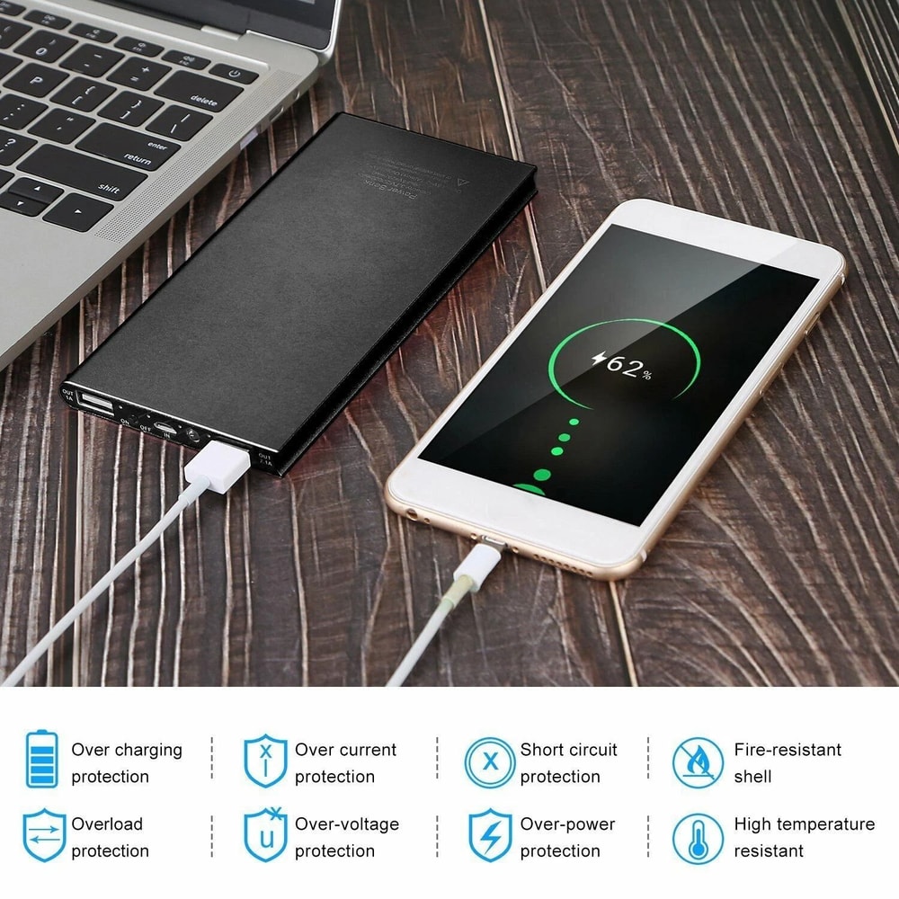 Portable Cellphone Power Bank For Heated Vest Jacket Coat Blanket Battery Pack LongLasting Recharge 9