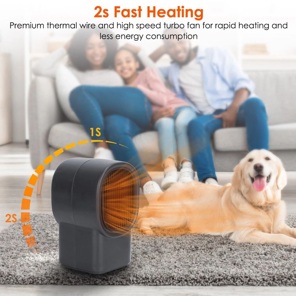 Electric Space Heater Small Heater For Home Office Fast Powerful Heat For Comfort 7