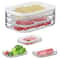 Stackable Clear Food Storage Box Deli Meat Bin Fridge Bacon Container Ideal For Fridge Organization 2