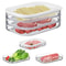 Stackable Clear Food Storage Box Deli Meat Bin Fridge Bacon Container Ideal For Fridge Organization 2