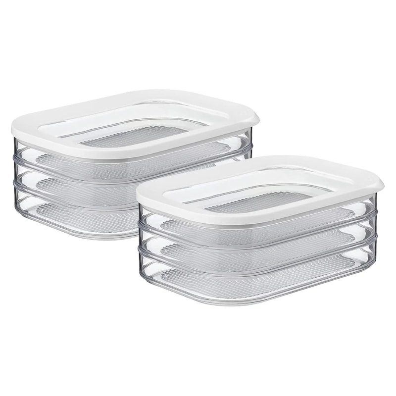 Stackable Clear Food Storage Box Deli Meat Bin Fridge Bacon Container Ideal For Fridge Organization 10