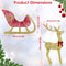 Xmas Christmas Gifts Christmas Reindeer Sleigh Lighted Toys Holiday Decor Christmas Decor For Home 3