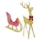 Xmas Christmas Gifts Christmas Reindeer Sleigh Lighted Toys Holiday Decor Christmas Decor For Home 9