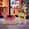 Xmas Christmas Gifts Christmas Reindeer Sleigh Lighted Toys Holiday Decor Christmas Decor For Home 0