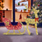Xmas Christmas Gifts Christmas Reindeer Sleigh Lighted Toys Holiday Decor Christmas Decor For Home 0
