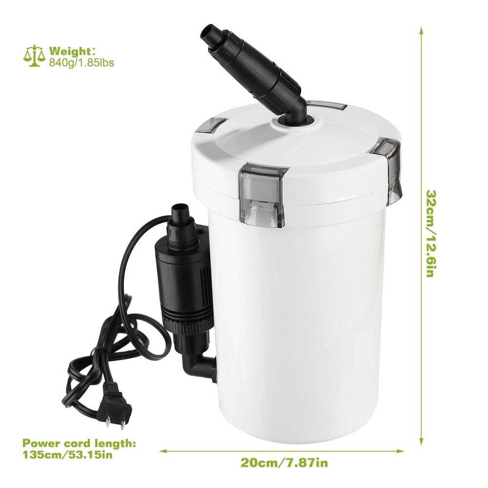 Top Nano External Canister Filter Ideal For FreshSaltwater Aquariums Reliable Fish Tank Filtratio 5