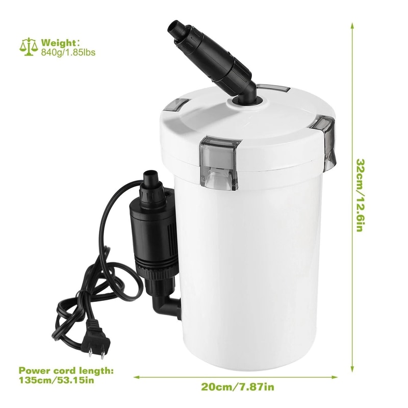 Top Nano External Canister Filter Ideal For FreshSaltwater Aquariums Reliable Fish Tank Filtratio 5