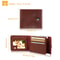 PU Leather Bifold Wallet For Men Wallet Holder With 2 ID Windows Coin Pocket 5