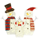 Xmas Garden Yard Snowman 2D Christmas Snowman Lamp Decor Warm Light For Garden Holiday Winter Decor 11