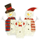 Xmas Garden Yard Snowman 2D Christmas Snowman Lamp Decor Warm Light For Garden Holiday Winter Decor 11