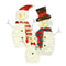 Xmas Garden Yard Snowman 2D Christmas Snowman Lamp Decor Warm Light For Garden Holiday Winter Decor 10