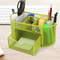 Metal Desk Organizer Mesh Office Pen Pencil Holder Storage Tray Green Compact Durable Desktop Sto 0