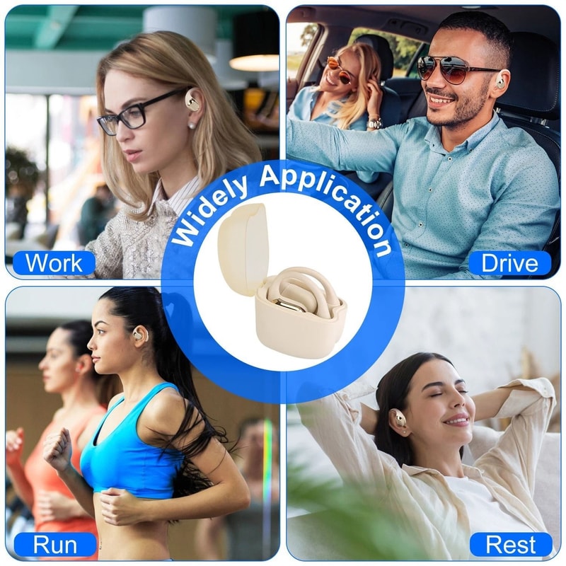 Sport Wireless Headphones Open Earbuds With Earhook Display Charging Case For Active Lifestyles 1