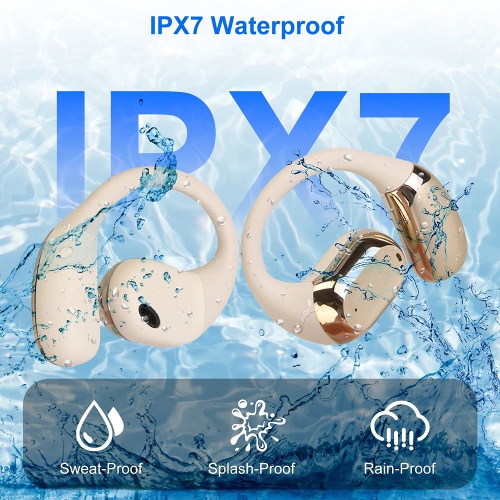 Sport Wireless Headphones Open Earbuds With Earhook Display Charging Case For Active Lifestyles 4