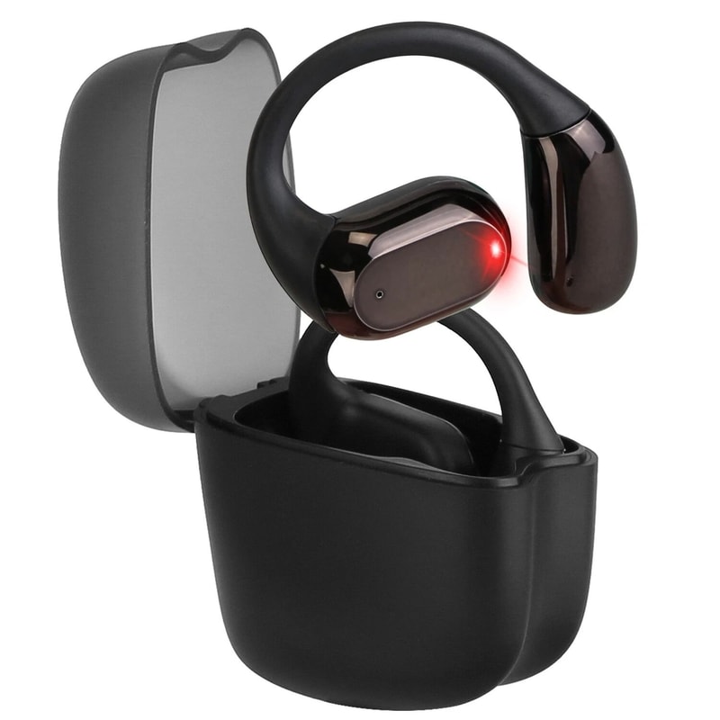 Sport Wireless Headphones Open Earbuds With Earhook Display Charging Case For Active Lifestyles 9