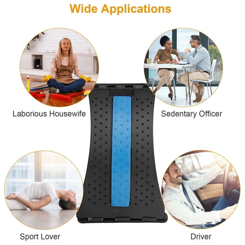 Lumbar Support Massager Adjustable Back Stretcher Extender Posture Corrector For Pain Relief And Co 10