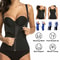 Latex Waist Trainer Cincher Full Body Shaper Black Underbust Corset Shapewear Waist Slimming Body 1