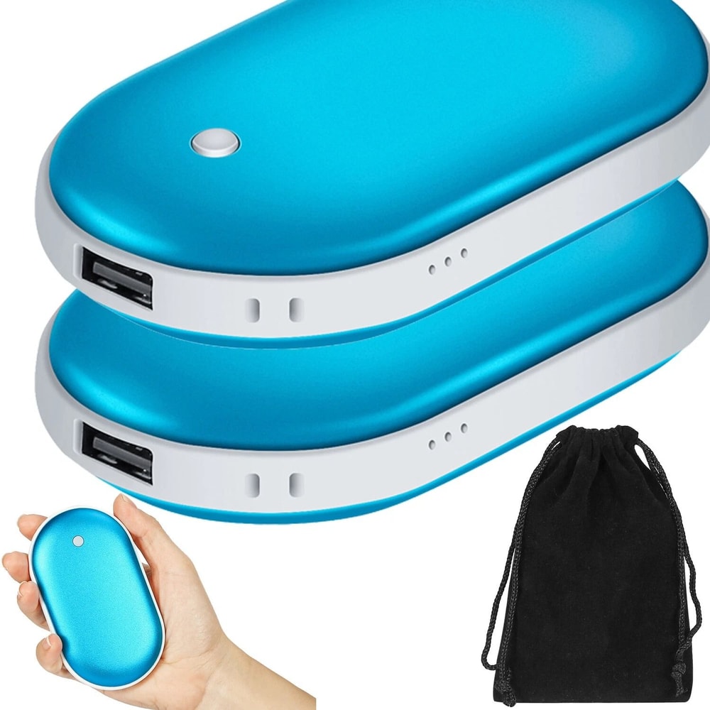 Rechargeable Hand Warmer Power Bank Pocket Electric Winter Heater 5000mAh USB Warmer For Outdoor Ad 10