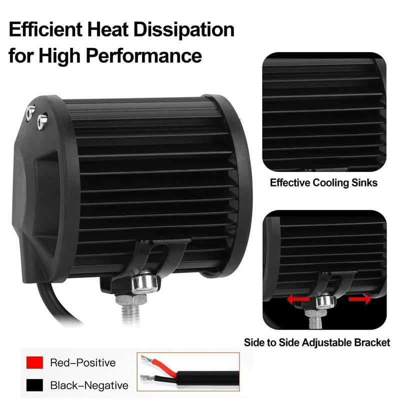 LED Work Light Fog Reverse Cube Pods Offroad SUV ATV UTE Lighting Solution For Ultimate Visibility 6