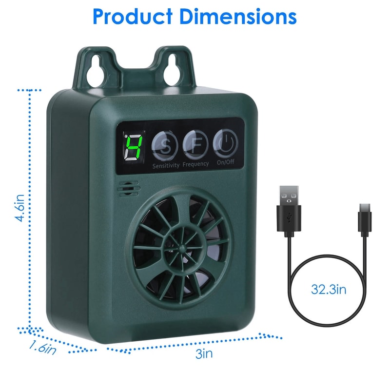 Ultrasonic Antibarking Device Sonic Bark Deterrent New Dog Bark Control For Quiet Calm Environment 9