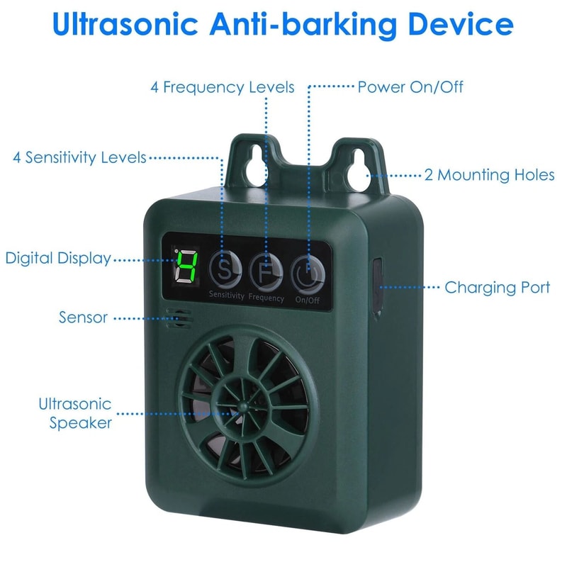 Ultrasonic Antibarking Device Sonic Bark Deterrent New Dog Bark Control For Quiet Calm Environment 3