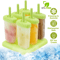 DIY Homemade Ice Cream Reusable Popsicle Molds Set 6pcs Plastic Popsicle Molds For Summer Fun 2