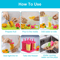 DIY Homemade Ice Cream Reusable Popsicle Molds Set 6pcs Plastic Popsicle Molds For Summer Fun 6
