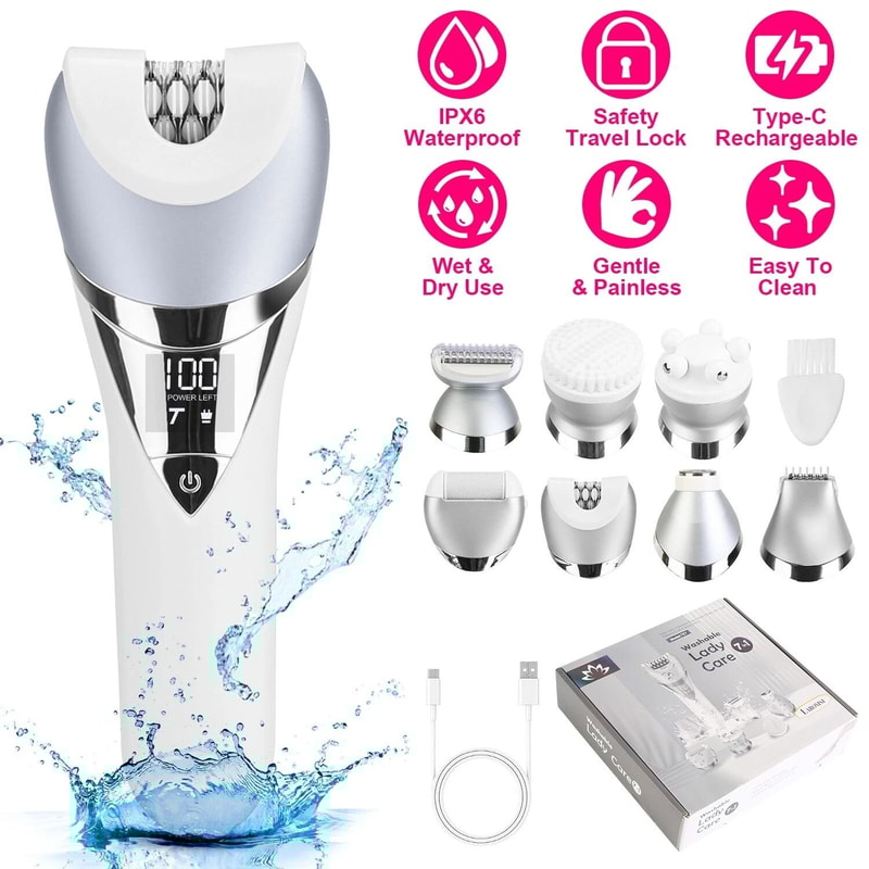 Electric Razor Women Razor Lady Hair Removal Cordless Trimmer Epilators 4