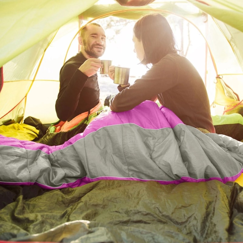 Soft Thick Adult Cold Weather Sleeping Bag WaterResistant Sleep Bag 2