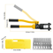 12 Ton Hydraulic Crimper Tool For Battery Cable Lug Terminal Crimping Kit With 12 Dies Heavy Duty H 2