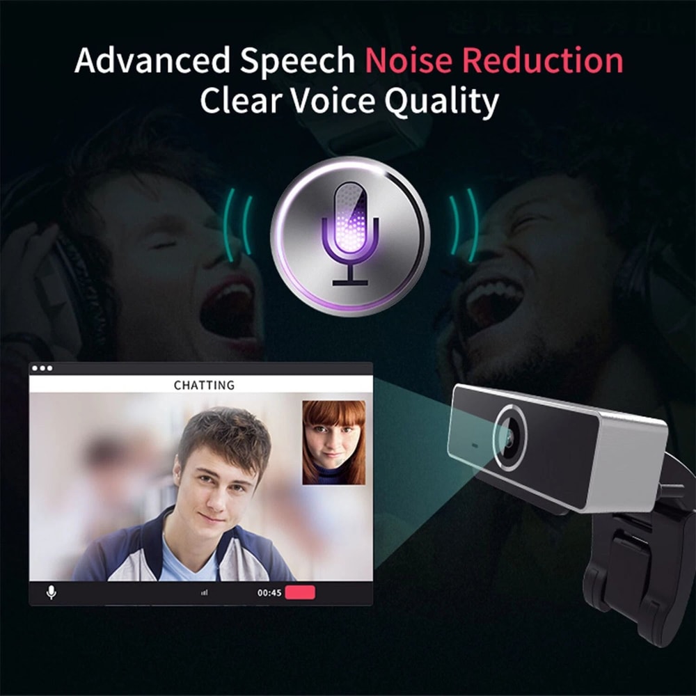 1080P Full HD USB Webcam For PC Desktop Laptop Web Camera With Microphone For Streaming And Video 6