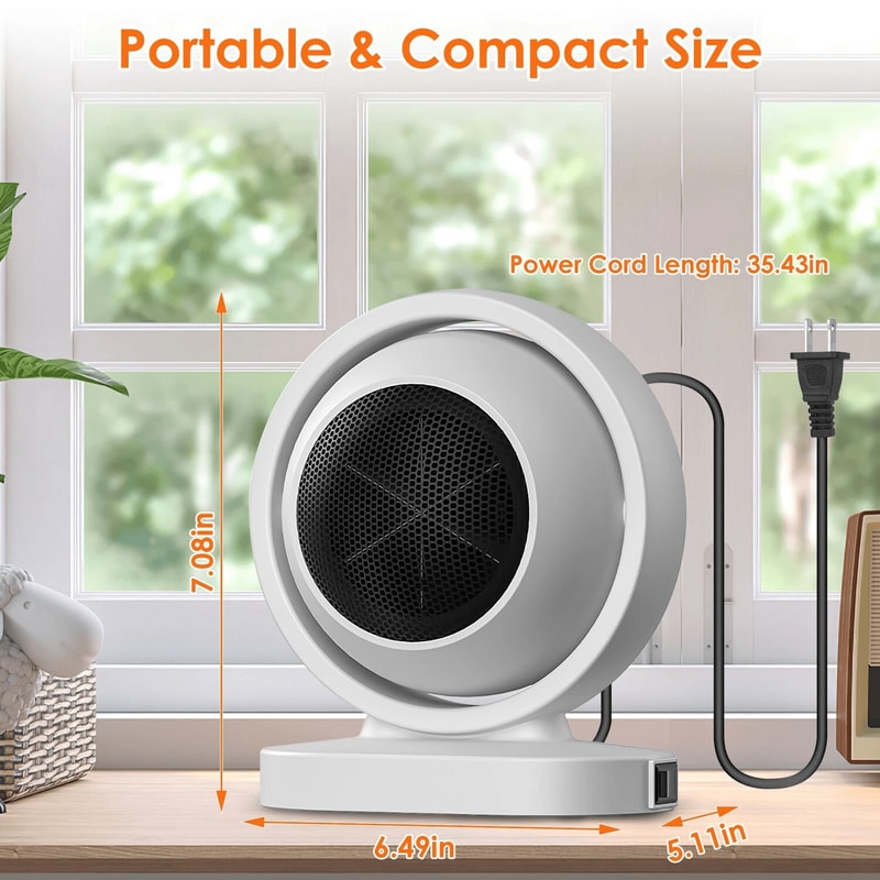 Electric Space Heater Safe Heater With Overheat Protection Winter Heater For Fast Warmth And Comfor 3