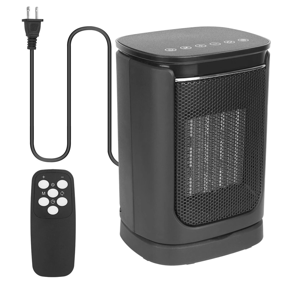 Ceramic Electric Space Heater With Oscillating Heating Fan Digital Display Compact For Efficient Ro 14