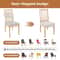 Dining Chair Slipcovers Waterproof Stretch Seat Covers Mat Slipcover For Chairs 1