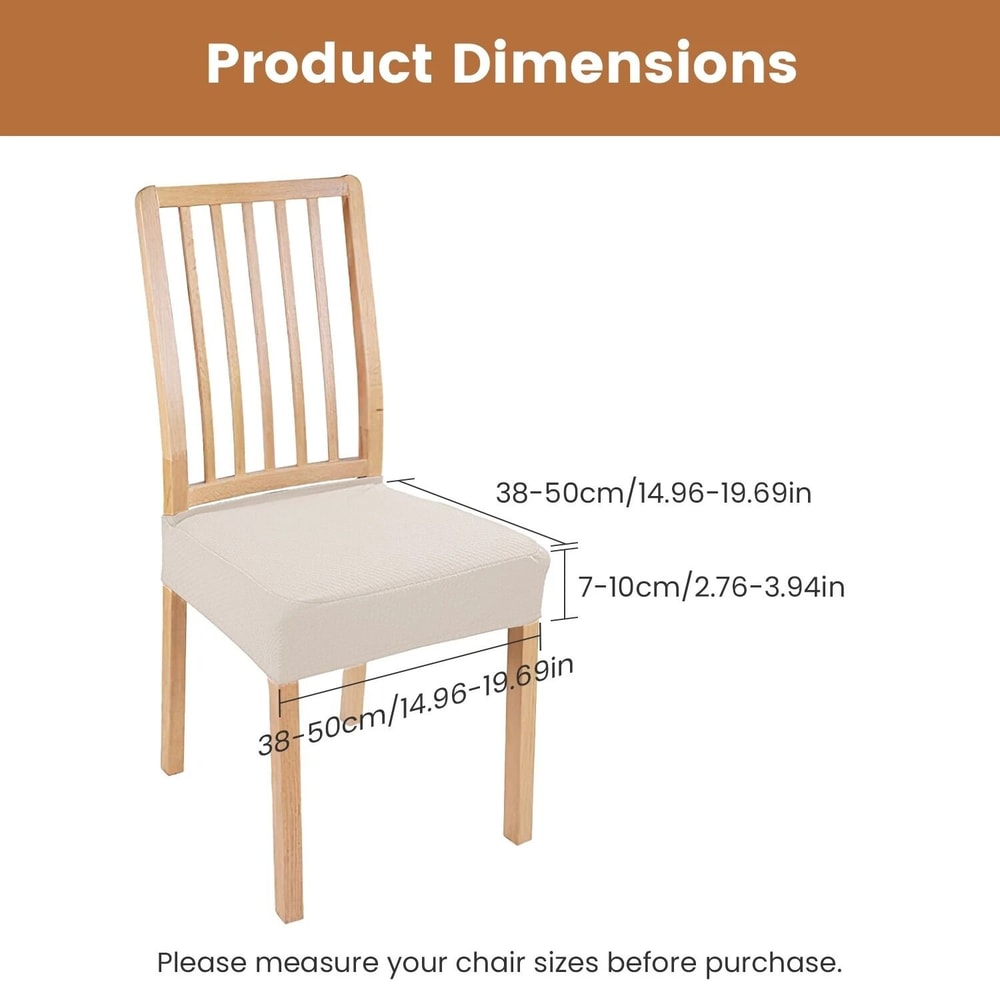 Dining Chair Slipcovers Waterproof Stretch Seat Covers Mat Slipcover For Chairs 9
