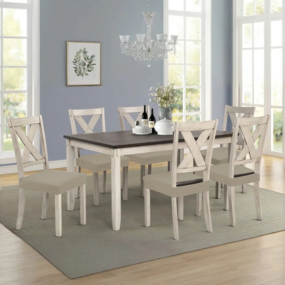 Dining Chair Slipcovers Waterproof Stretch Seat Covers Mat Slipcover For Chairs 4