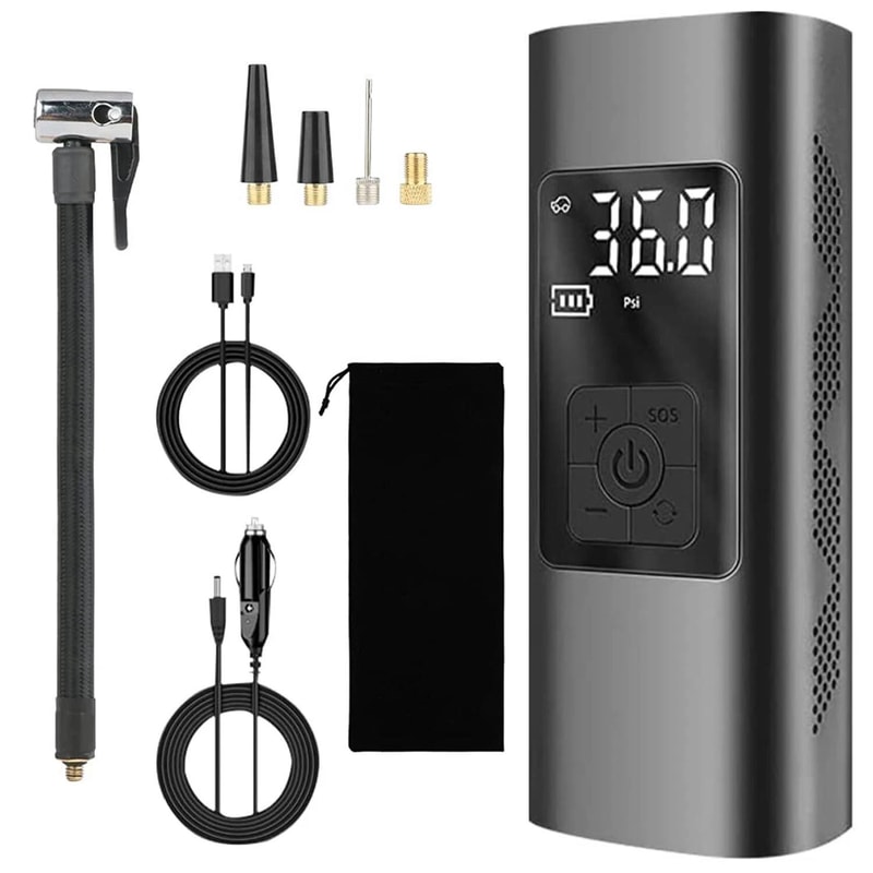 Auto Electric Inflator Compressor Portable Car Digital Air Tire Pump Efficient Reliable Tire Press 2