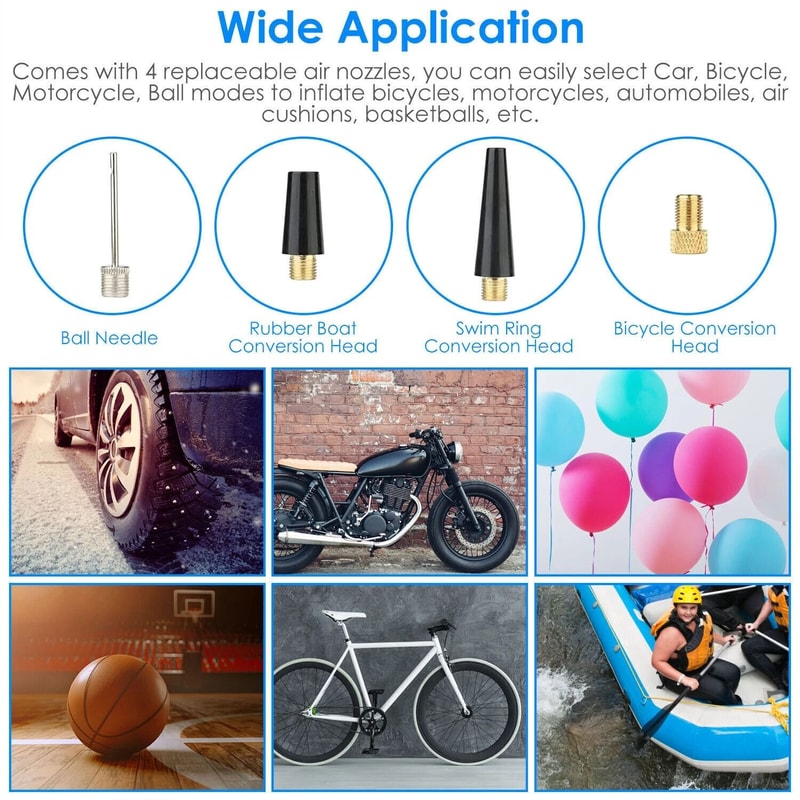 Auto Electric Inflator Compressor Portable Car Digital Air Tire Pump Efficient Reliable Tire Press 5