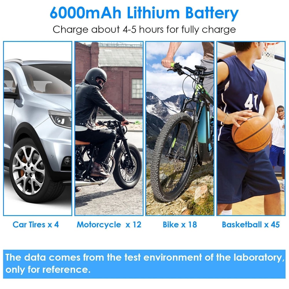 Auto Electric Inflator Compressor Portable Car Digital Air Tire Pump Efficient Reliable Tire Press 8