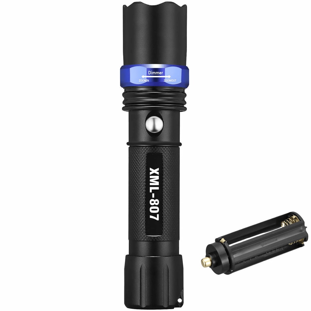High Powered Tactical Flashlight 5 Modes Zoomable Aluminum Durable LED Flashlight For Outdoor Activ 0