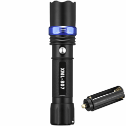 high powered tactical flashlight, 5 modes zoomable, aluminum, durable led flashlight for outdoor activities